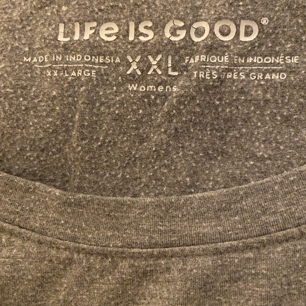 Life Is Good Women's Charcoal Mandala Long Sleeve Light Sweatshirt XXL - Picture 4 of 5